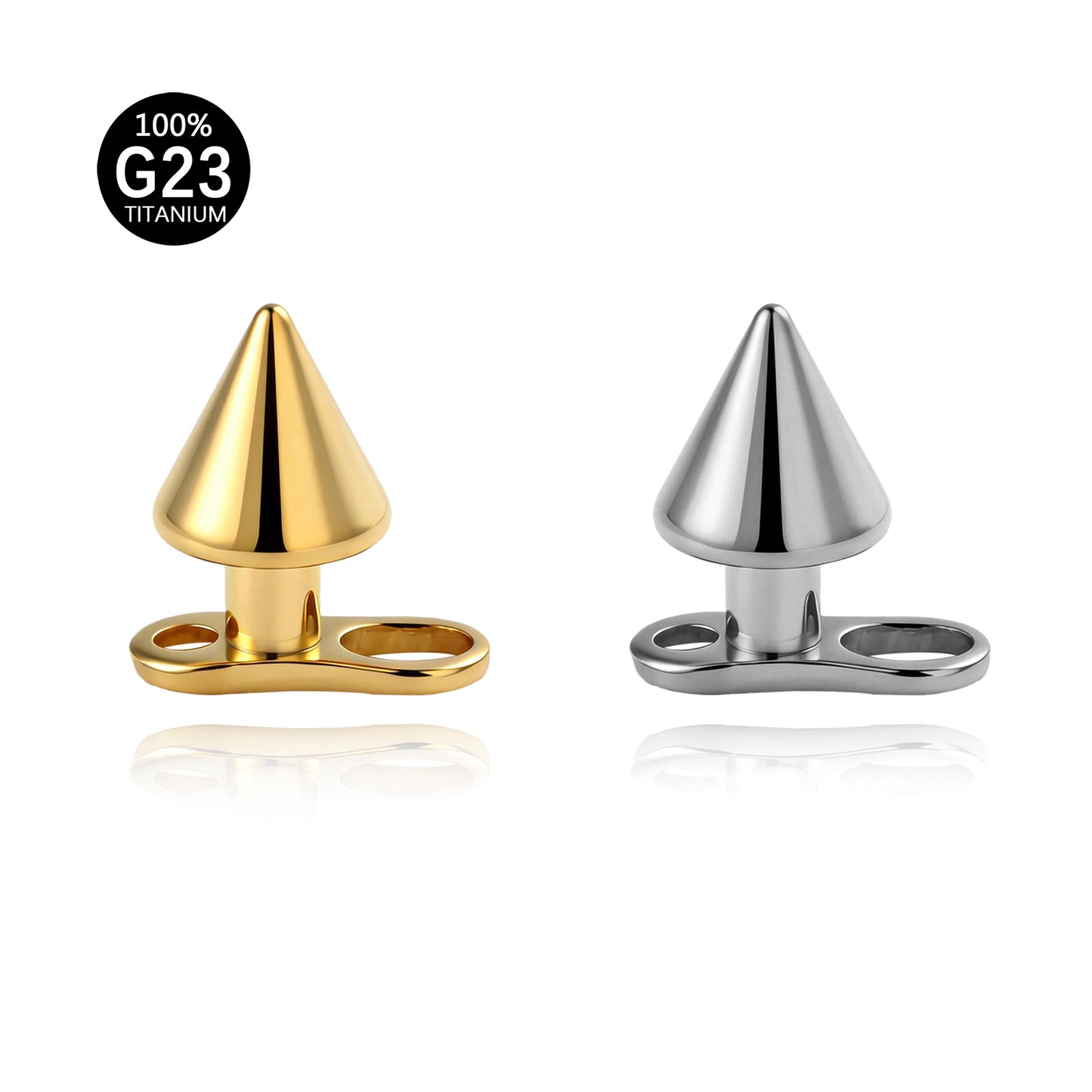 Piercing Microdermal Titânio Topo Spike