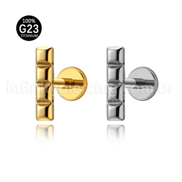 Piercing Labret Titânio Peça De Montar Tetris