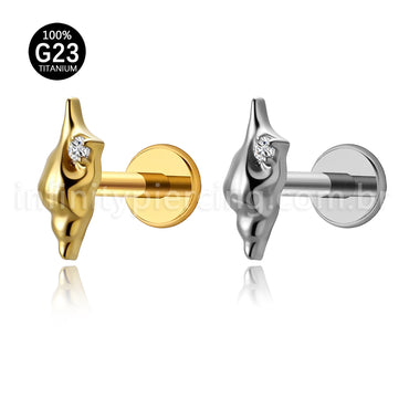 Piercing Labret Titânio Concha