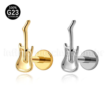Piercing Labret Titânio Guitarra