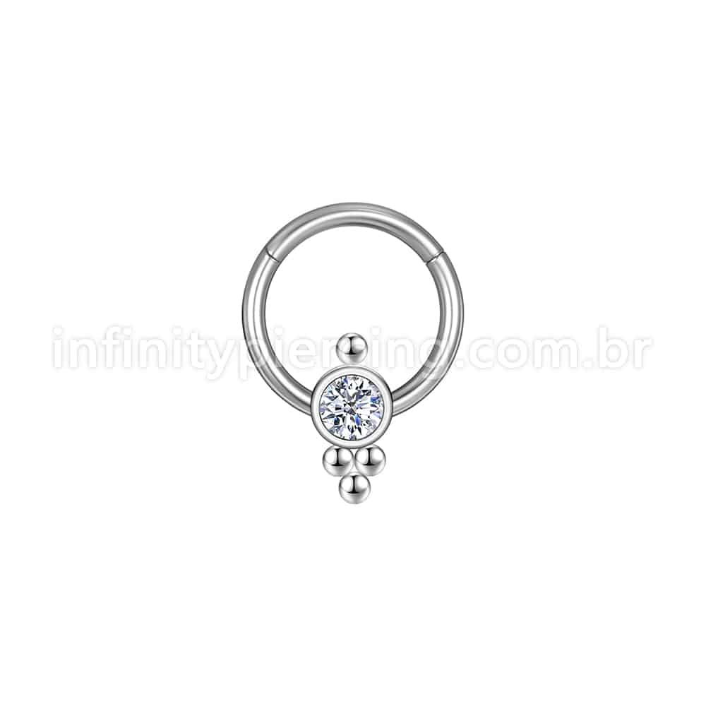 Piercing Argola Aço Cirúrgico Segmento Articulado Indiano