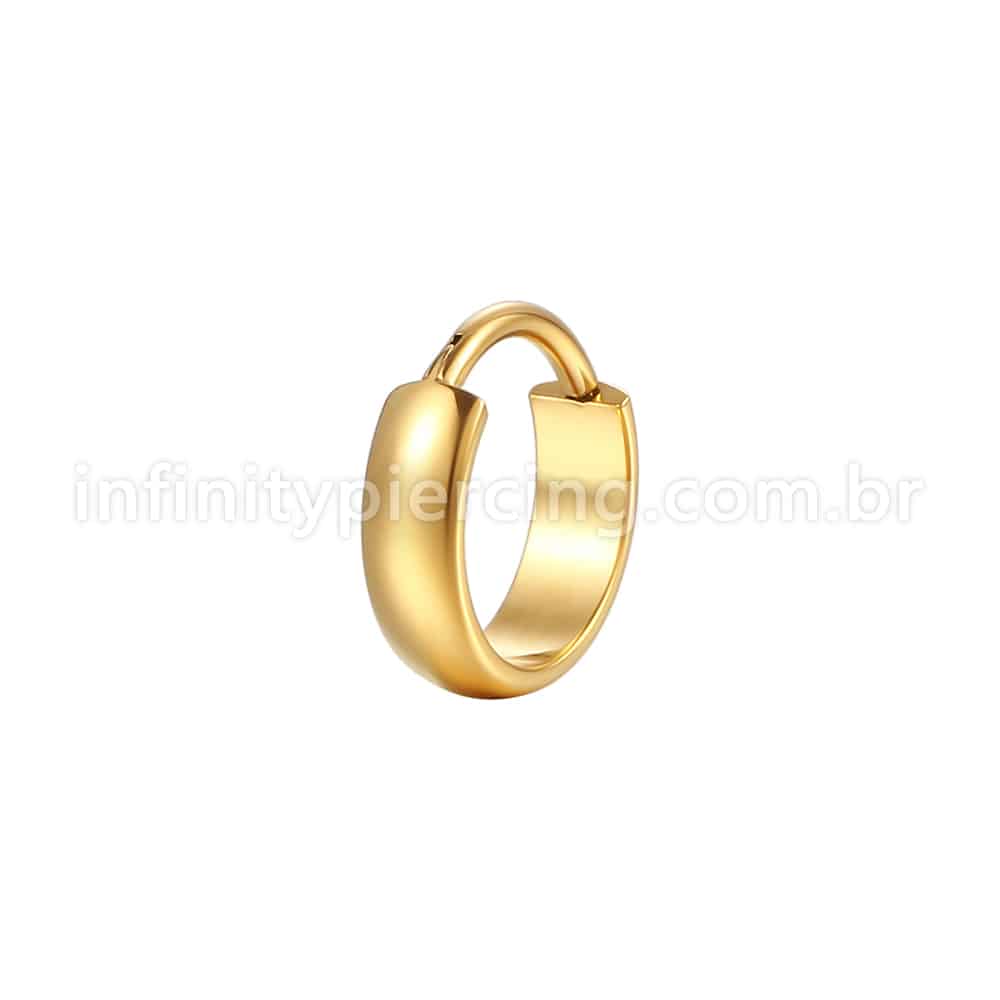 Piercing Argola Aço Cirúrgico Liso