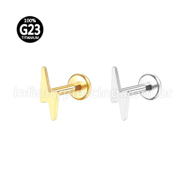 Piercing Labret Titânio Raio