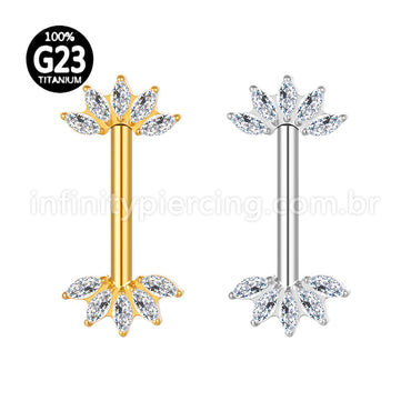 Piercing Mamilo Titânio Zircônia