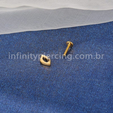 Piercing Labret Aço Cirúrgico Boca