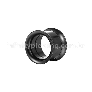 Alargador Aço Cirúrgico Black Liso