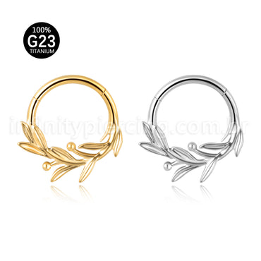 Piercing Argola Titânio Segmento Articulado Galho