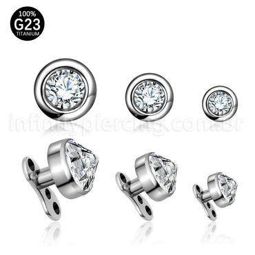 Piercing Microdermal Titânio Swarovski