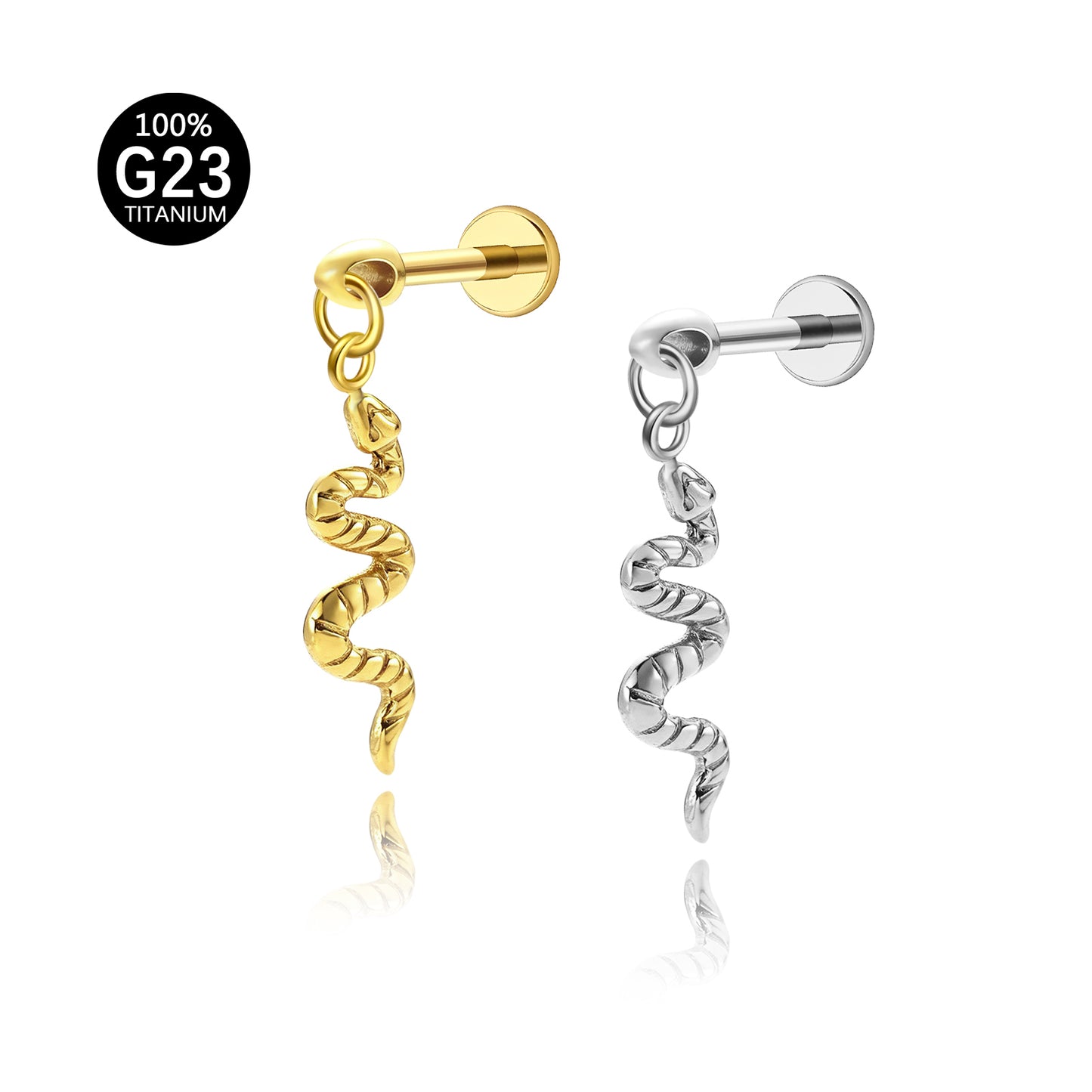 Piercing de Cartilagem Titânio G23 com Design Minimalista e Sofisticado