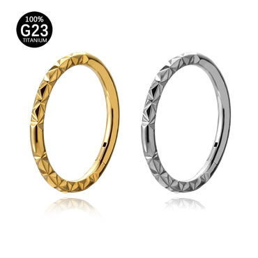 Piercing Argola Titânio Detalhada Zircônia Coração 1.2X8 10045