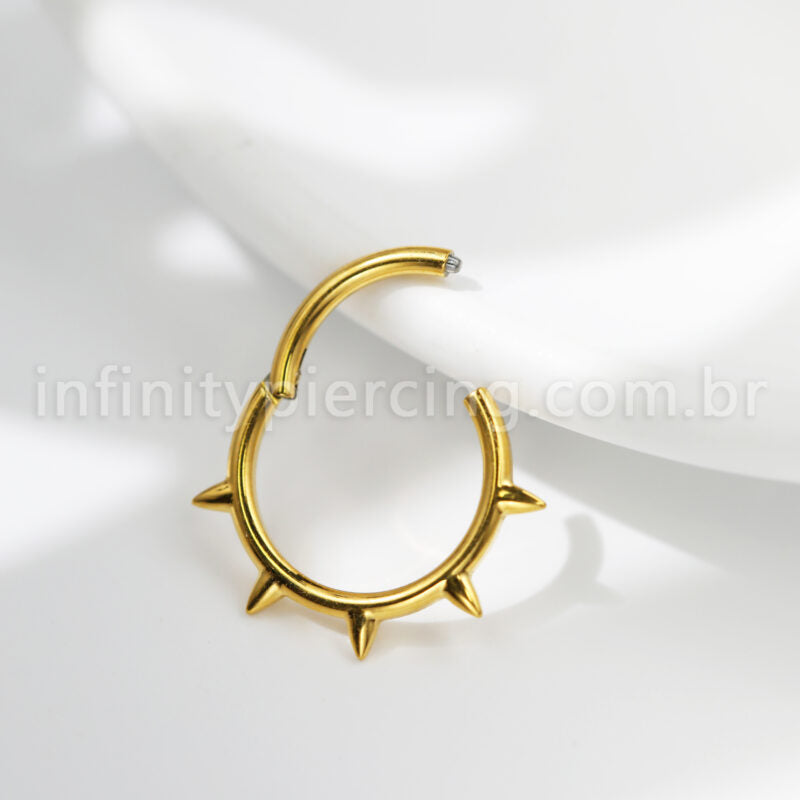 Piercing Argola Titânio Spike