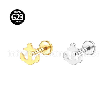 Piercing Labret Titânio Ancora