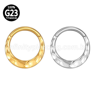 Piercing Argola Titânio Segmento Articulado Detalhada