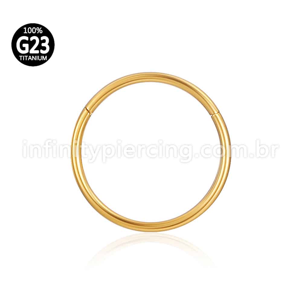 Piercing Argola Segmentada Titânio Lisa