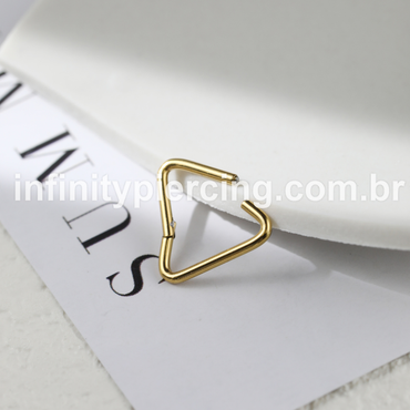 Piercing Argola Titânio Triângulo