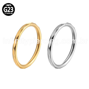 Piercing Argola Titânio Segmento Articulado Detalhada