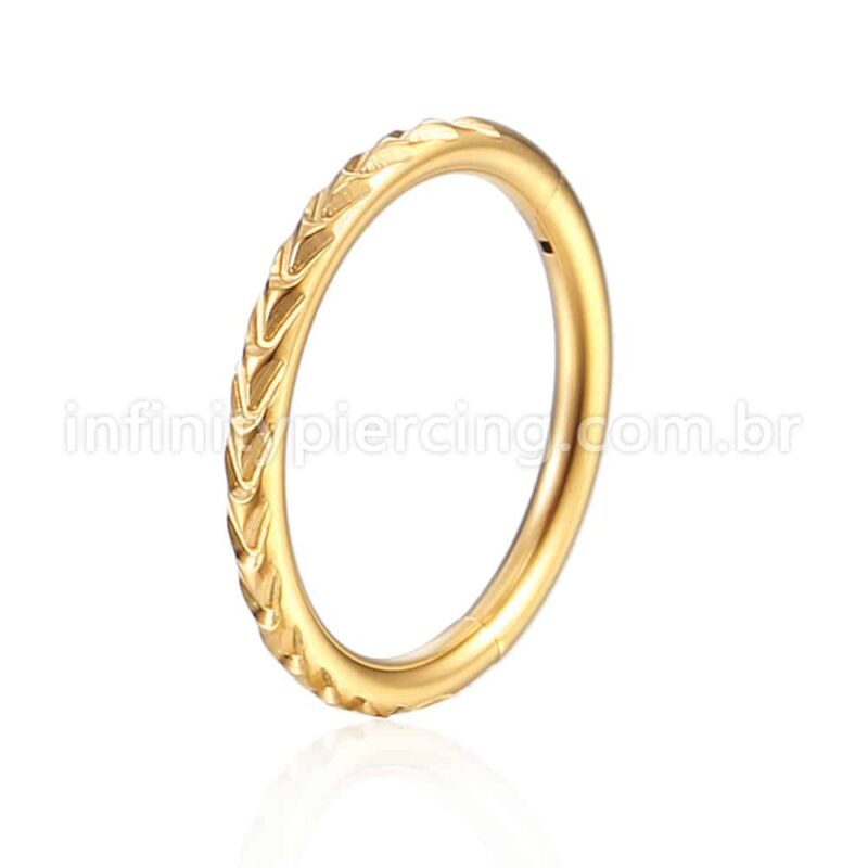 Piercing Argola Aço Cirúrgico Segmento Articulado Detalhado