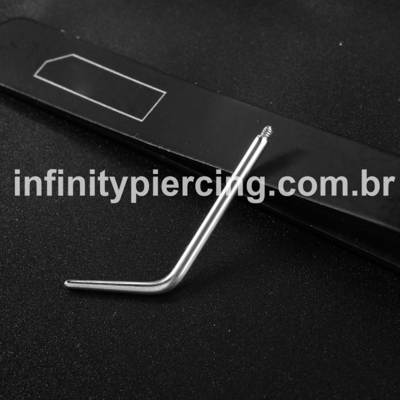 Taper Curvo Piercing Aço Cirúrgico