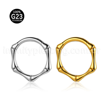 Piercing Argola Titânio Segmento Articulado Esqueleto