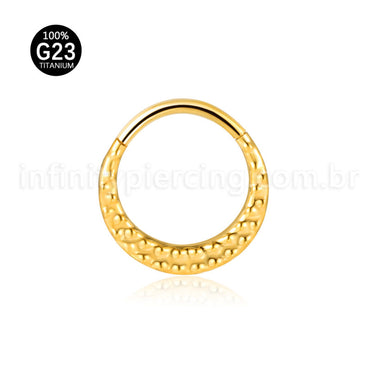 Piercing Argola Titânio Segmento Articulado Detalhado
