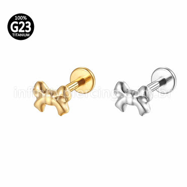 Piercing Labret Titânio Laço