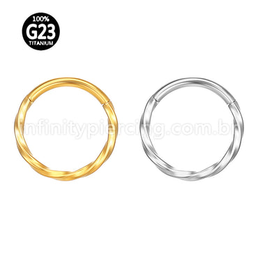 Piercing Argola Titânio Torcida