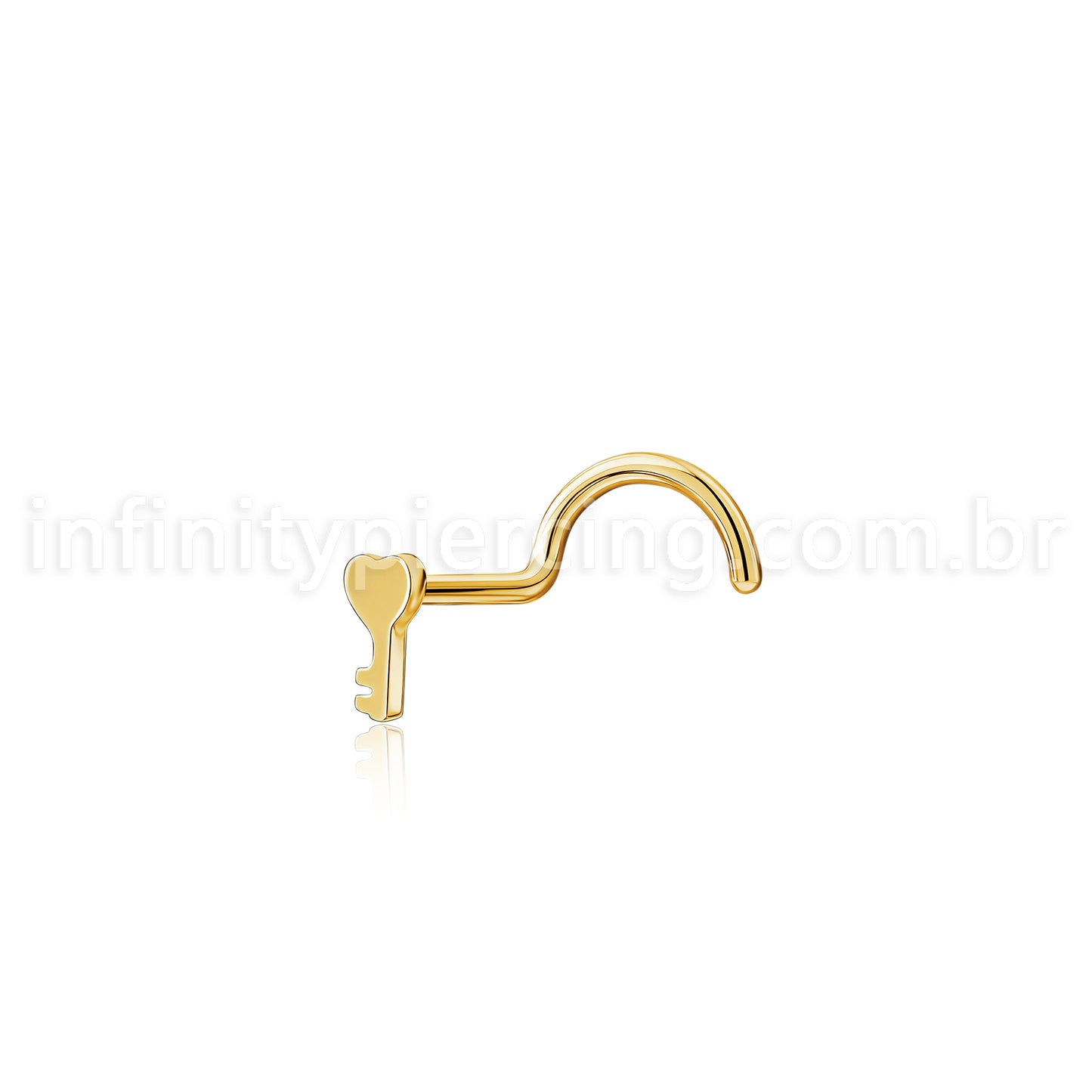 Piercing Nostril Aço Cirúrgico Chave