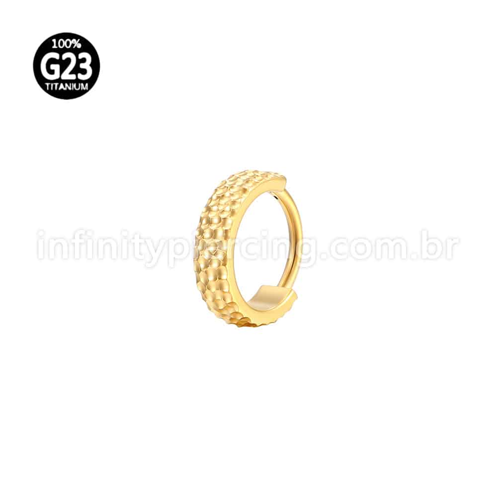 Piercing Argola Titânio Segmento Articulado Detalhado