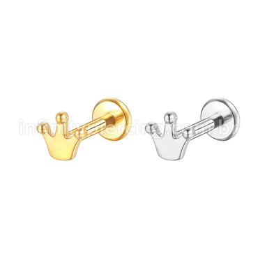 Piercing Labret Aço Cirúrgico Coroa