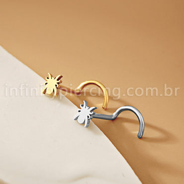 Piercing Nostril Aço Cirúrgico Aranha