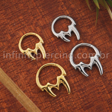 Piercing Argola Titânio Segmento Articulado Presas