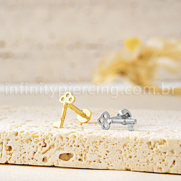 Piercing Labret Titânio Chave