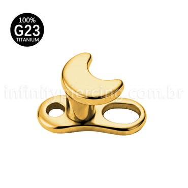Piercing Microdermal Titânio Topo Lua