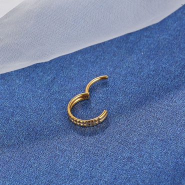 Piercing Argola Titânio Segmento Articulado Detalhado
