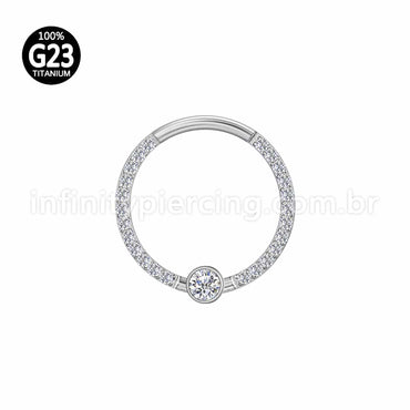 Piercing Captive Titânio Zircônia