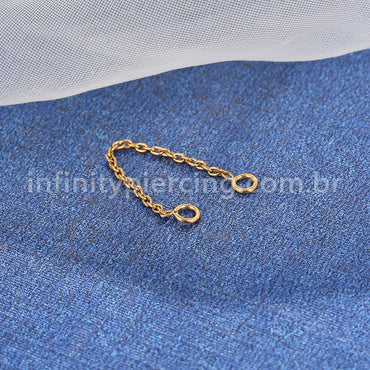 Corrente Para Piercing Titânio