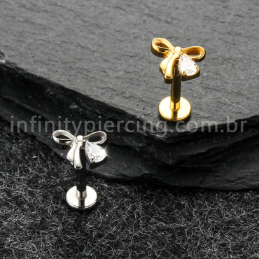 Piercing Labret Titânio Laço