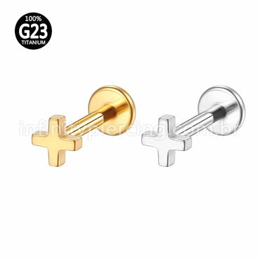 Piercing Labret X Rosca Interna Titânio