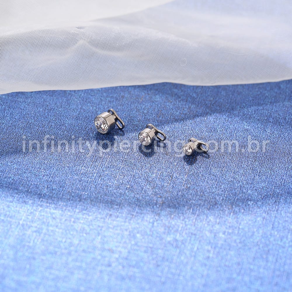 Piercing Microdermal Titânio Zircônia