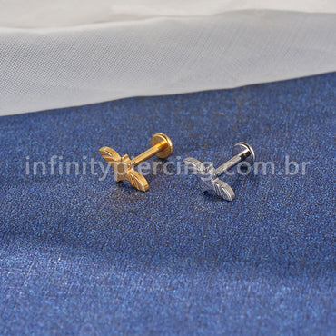 Piercing Labret Titânio Morcego