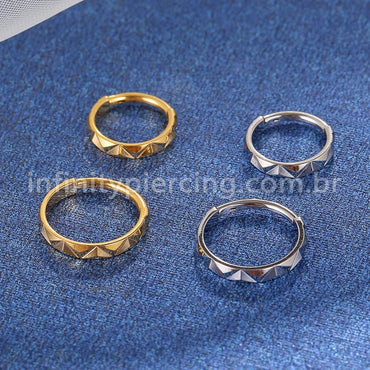 Piercing Argola Aço Cirúrgico Segmento Articulado Detalhado