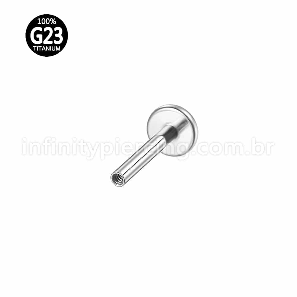Haste Para Labret Titânio