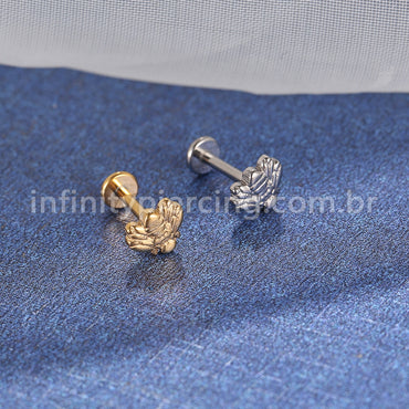 Piercing Labret Titânio Abelha