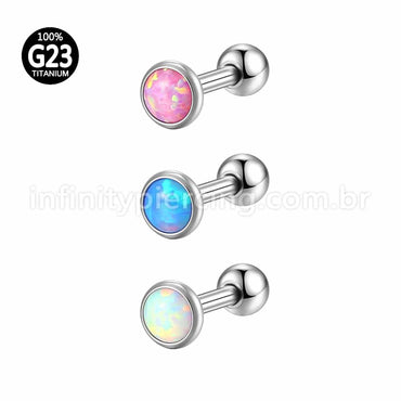 Piercing Microbell Titânio Opala