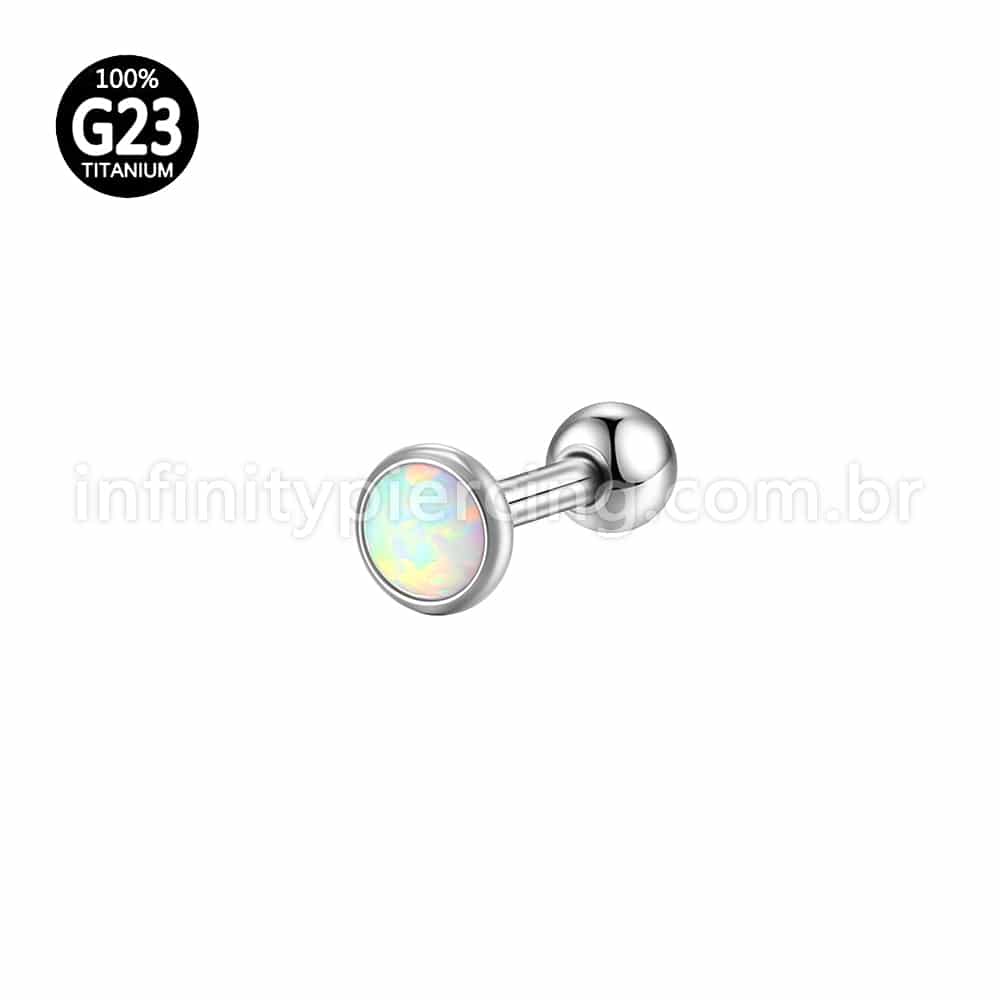 Piercing Microbell Titânio Opala