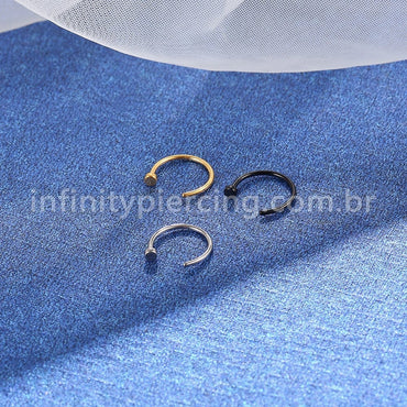 Piercing G-Ring Aço Cirúrgico