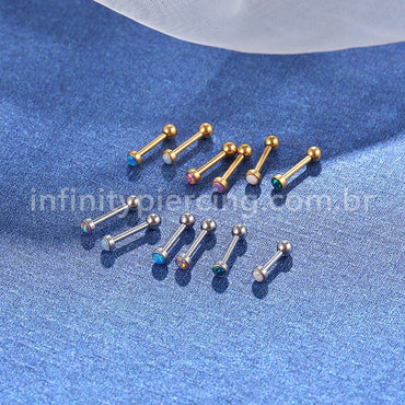 Piercing Minibarbell Aço Cirúrgico Opala