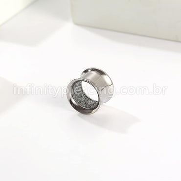 Alargador Aço Cirúrgico Liso Brilho Interno