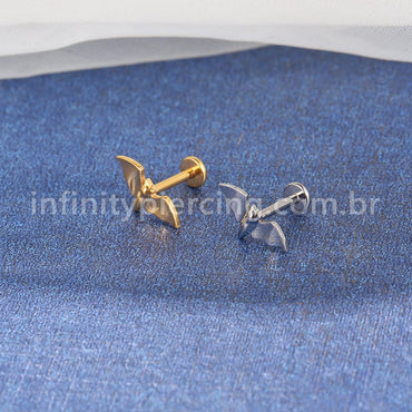 Piercing Labret Titânio Morcego