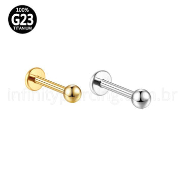 Piercing Labret Titâno Rosca Interna